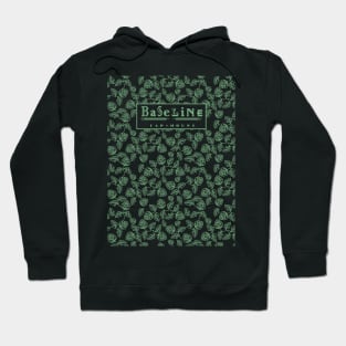 Baseline Tap House Hops Pattern Green Hoodie